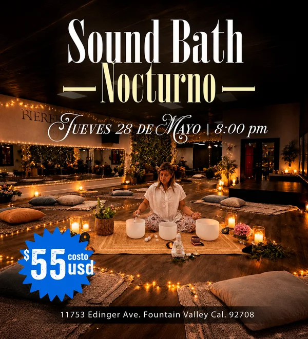 Sound Bath nocturno, diseño para Ana Venadero